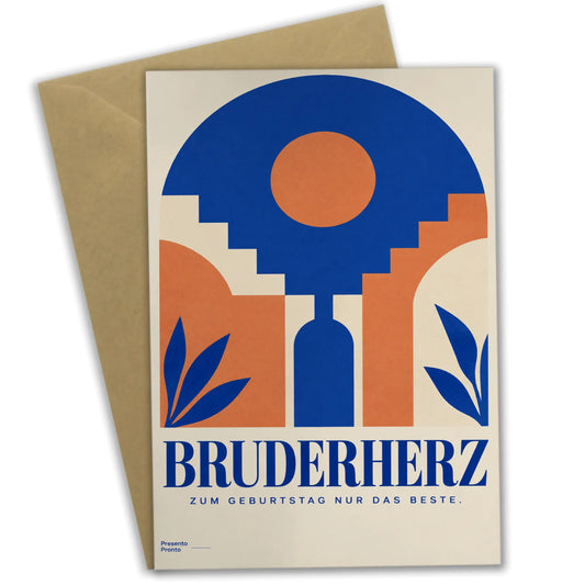 Herzliche Geburtstagskarte für Bruder mit Schriftzug Bruderherz|p:2013579|h:b53689f6a7412d33eb9904c90e951a37