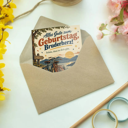 Herzliche Geburtstagskarte für den Bruder mit Vintage-Fahrrädern|p:2013583|h:f163a32180371f1fe29dc22f882c3f43