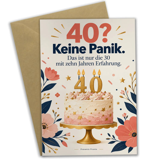 Lustige Geburtstagskarte für Frauen zum 40. Geburtstag mit Torte|p:2013591|h:afa65b27c802a339d7cf0029a0b476b8