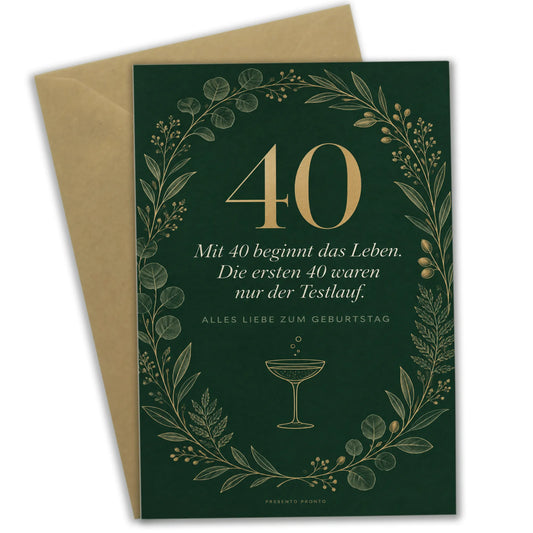 Lustige Geburtstagskarte für Frau zum 40 mit Champagnerglas|p:2013593|h:750ba73f851bdfedc26a00e265eaa1f0