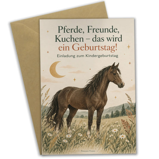 Süße Einladungskarten zum Kindergeburtstag mit Pferd|p:2013598|h:c972c9a5af320ecd4900652539562ac5