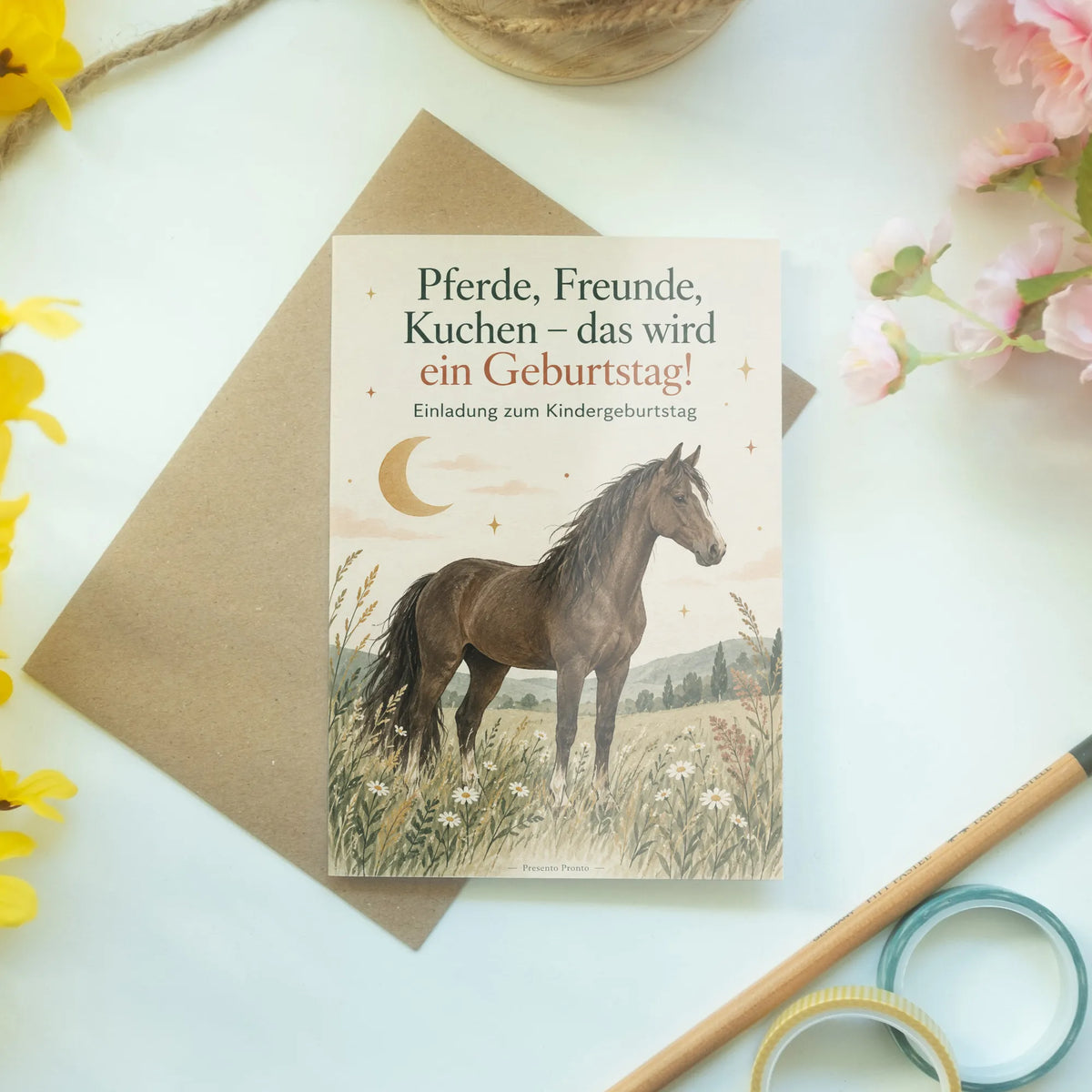 Süße Einladungskarten zum Kindergeburtstag mit Pferd|p:2013598|h:af4779830c32f96a305d8d2a9fab14da