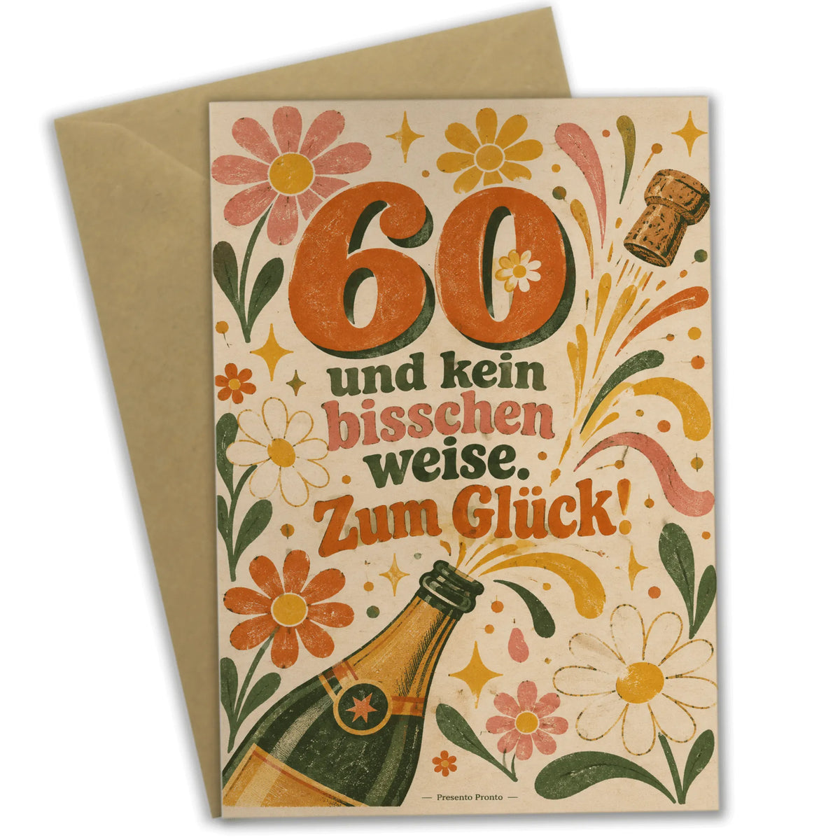 Lustige Geburtstagskarte für Frau zum 60. mit Champagnerflasche|p:2013616|h:6df8e3a129496ae436d375835a0ed2d9