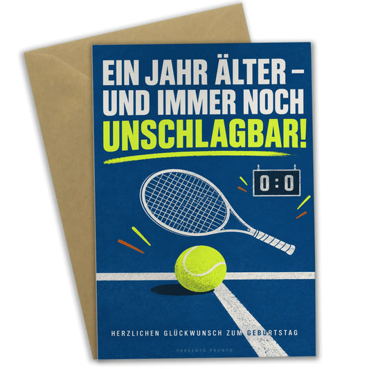Lustige Geburtstagskarte für Tennisfans mit Tennisball|p:2013631|h:a5a1a06562f599184e66ef3d5a3bbe83