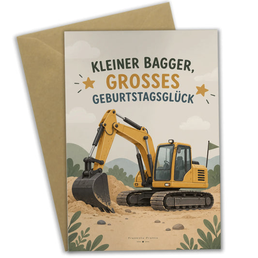 Süße Einladungskarten zum Kindergeburtstag mit Bagger|p:2013640|h:5451e0930ea3fc776953bbe43eef7366