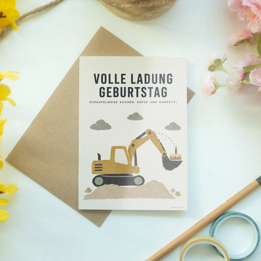 Lustige Einladungskarten mit Bagger zum Geburtstag|p:2013650|h:c7bbffb9220e8adaef8aae1dd51b6e7d