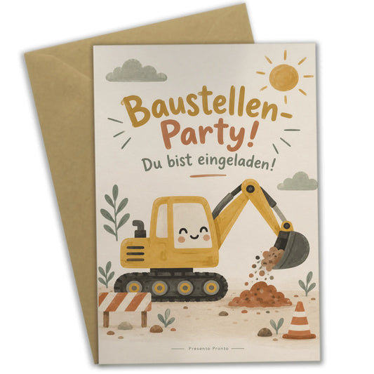 Lustige Einladungskarten mit Bagger zum Kindergeburtstag|p:2013652|h:7061d91b134d18cf49332e32801bf6f0