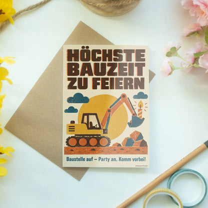 Lustige Einladungskarten mit Bagger für Kindergeburtstag|p:2013666|h:106e696fdf6dfd3d20a758e27b8f340f
