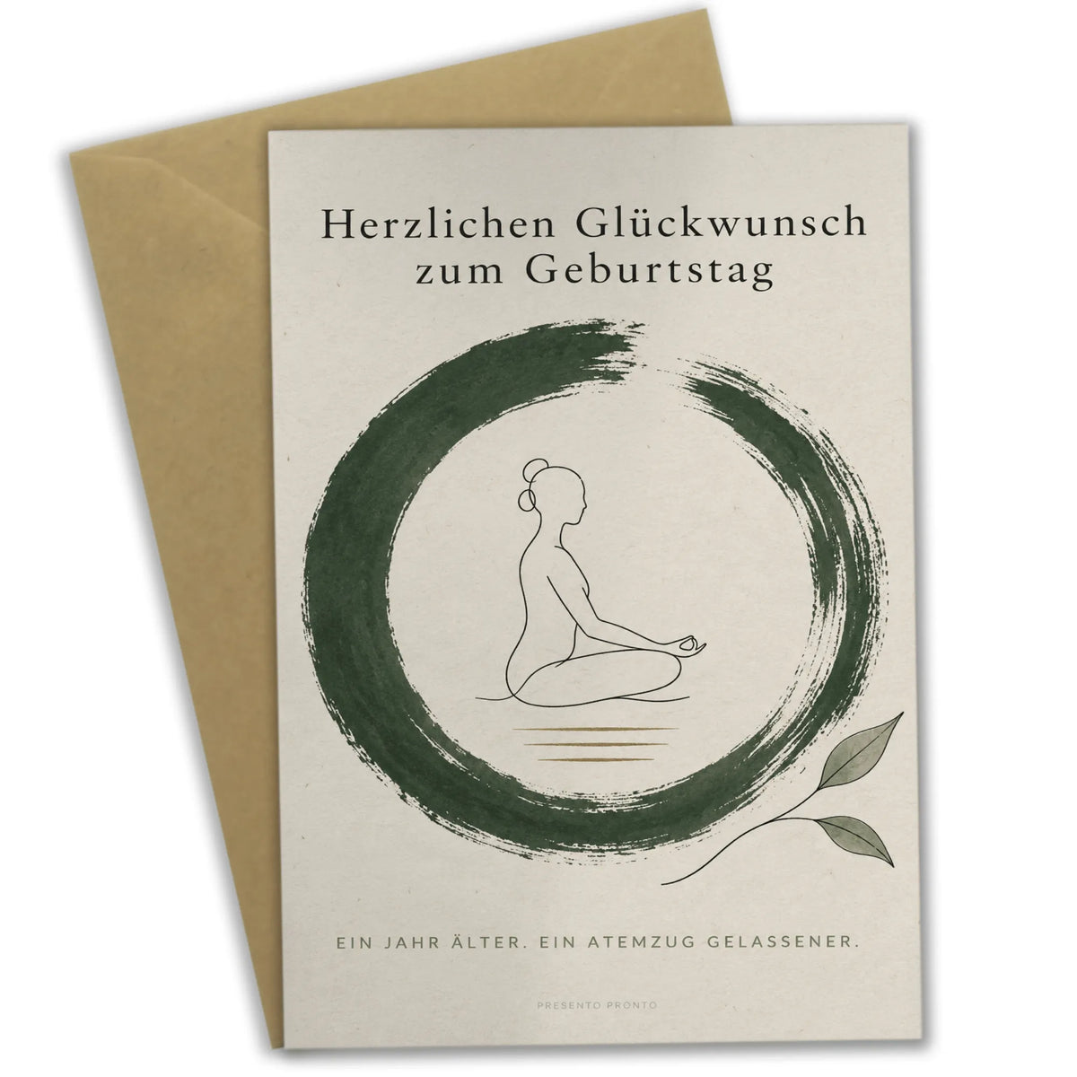 Entspannte Geburtstagskarte für Yogafans mit meditierender Person|p:2013684|h:8272642a092305764c37cc56a77b496d