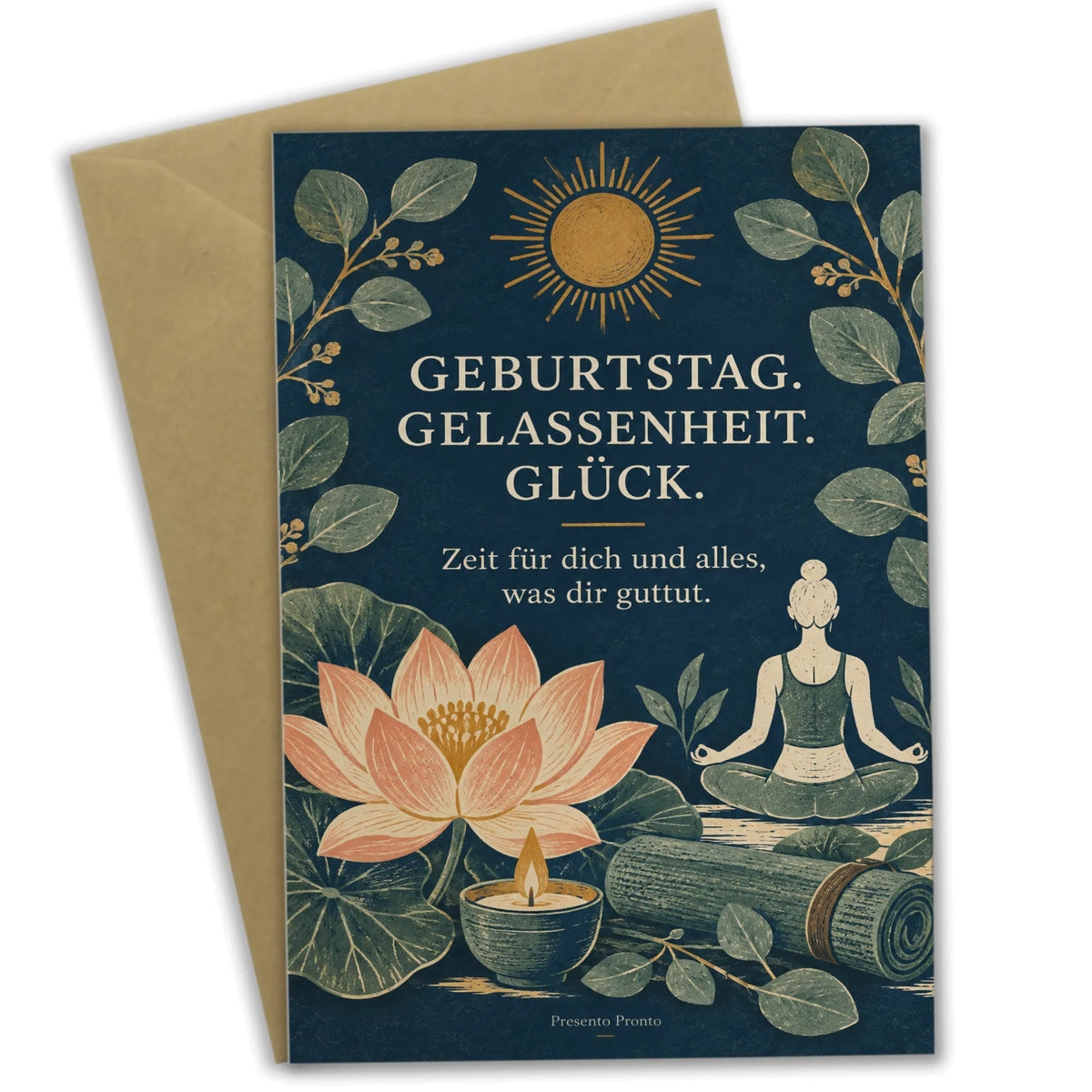 Achtsame Geburtstagskarte für Yoga Fans mit Lotusblüte|p:2013695|h:543488cff58c8a15ce246669d1e3caed