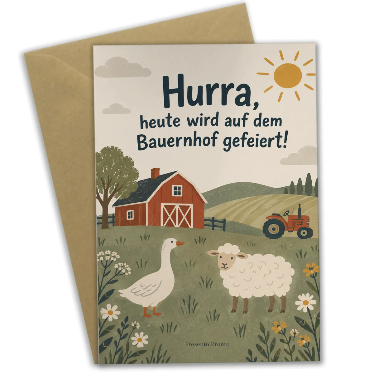 Fröhliche Einladungskarten zum Bauernhofgeburtstag mit Traktor|p:2013719|h:d7982747ca9360145e593de3a9282e76