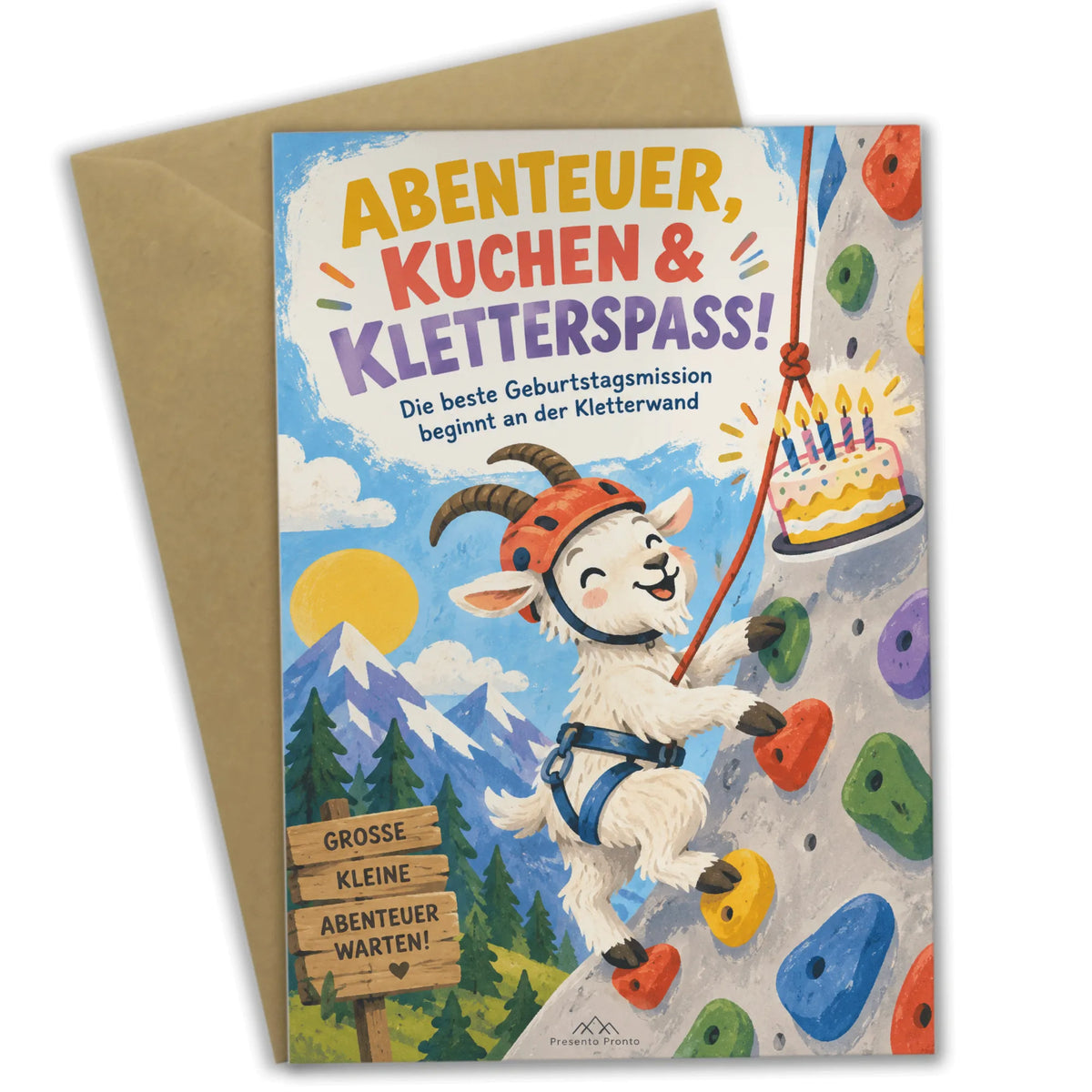 Lustige Einladungskarten zum Klettern mit Bergziege|p:2013732|h:75a2ee4504b70572fab7de9dc93ba409
