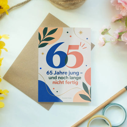 Lustige Geburtstagskarte zum 65. Geburtstag mit großer Zahl 65|p:2013741|h:702751e28d8a34c6a16aec8bfe29f0a3