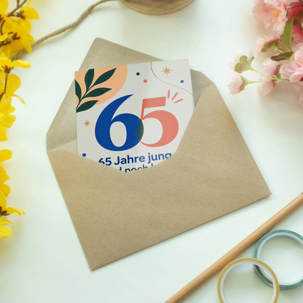 Lustige Geburtstagskarte zum 65. Geburtstag mit großer Zahl 65|p:2013741|h:0eadb97cd64598943796270f71532a4b