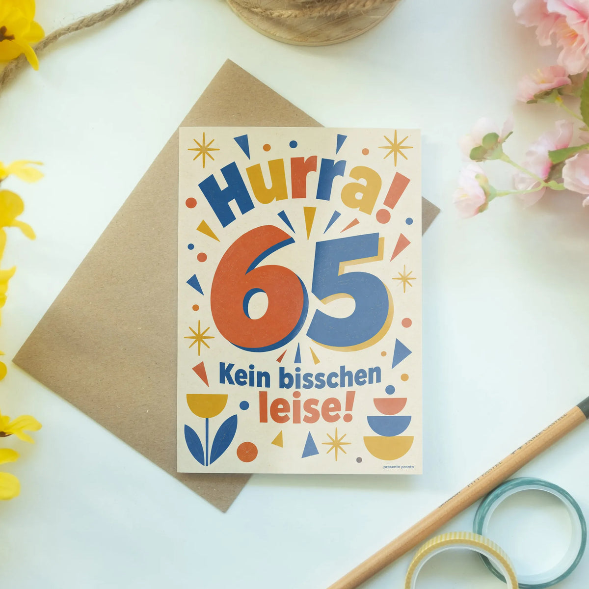Lustige Geburtstagskarte zum 65. Geburtstag mit großer 65|p:2013743|h:4ec9f5f011fafa913ca7f7ee3e1971ce