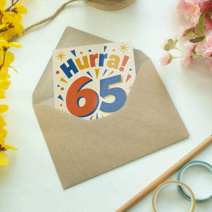 Lustige Geburtstagskarte zum 65. Geburtstag mit großer 65|p:2013743|h:099f48231e729e9578dec5a9d40b0ec5