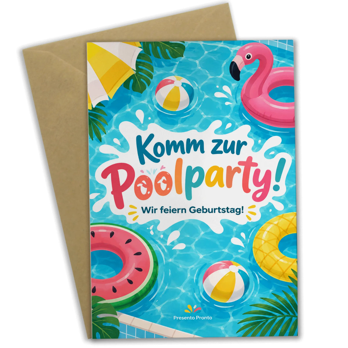 Lustige Einladungskarte zur Poolparty im Schwimmbad|p:2013780|h:3dd005afb838a9aaf07a172337f9c040