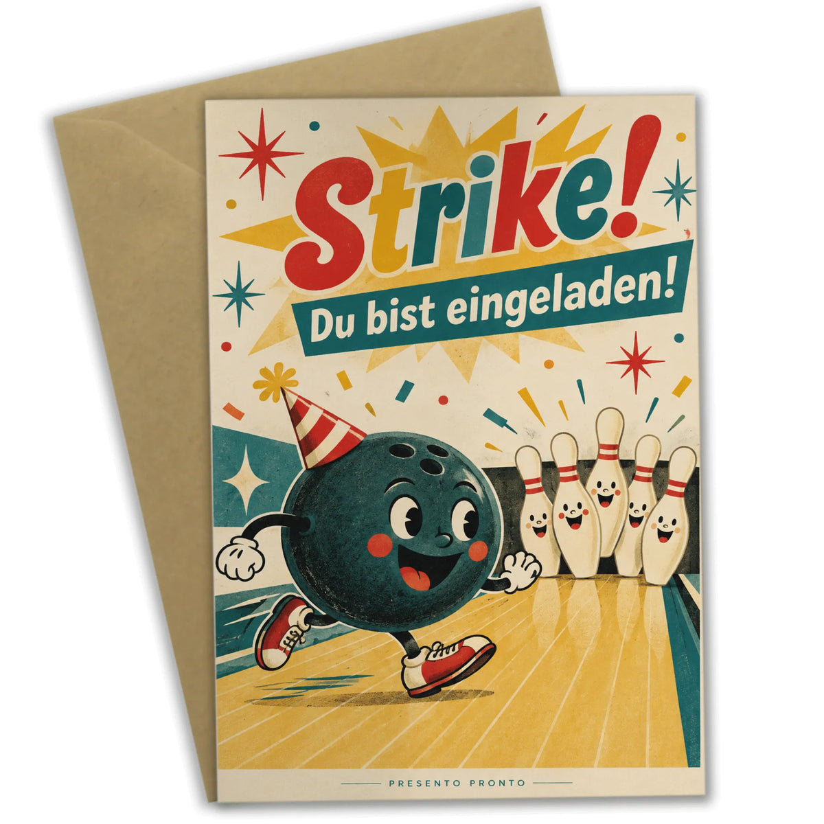 Lustige Einladungskarte zum Kindergeburtstag mit Bowlingball|p:2013788|h:9207436e8603f12712243c659e7016b8