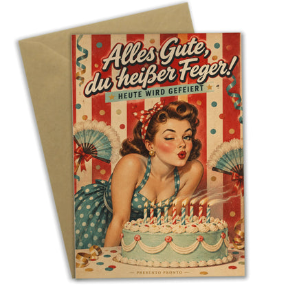 Sexy Geburtstagskarte für Frauen mit Pin-up-Frau|p:2013792|h:b574fc64759185d9faa092c42f8c691e