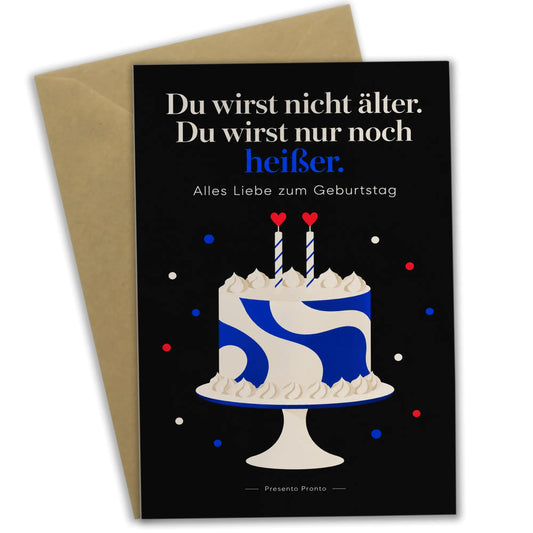 Sexy Geburtstagskarte mit Torte und Herzflamme|p:2013798|h:0e78ef9411eb3eb05a477b9a6f4fec93