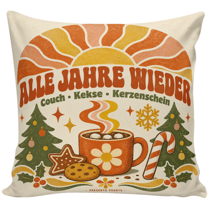 Gemütliches Kissen zu Weihnachten mit Kakaotasse|p:2013803|h:f87f96e8461695bd8c6206afa647f473