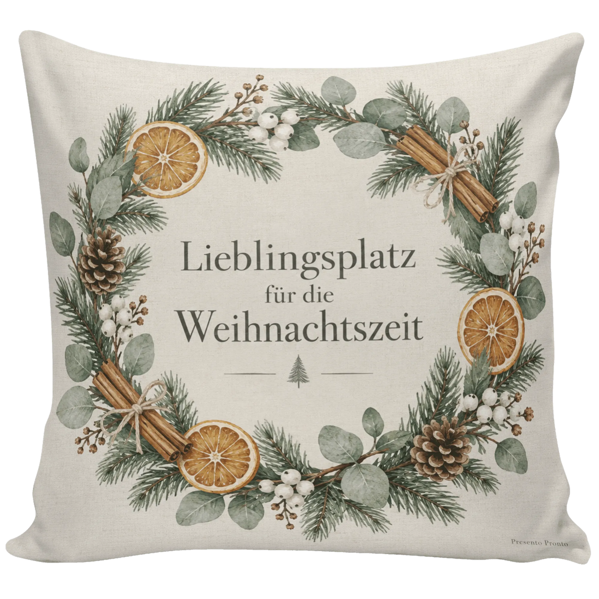 Gemütliches Weihnachtskissen mit Winterkranz|p:2013808|h:a53adae2b9d8969b5382cc34b03cfe13