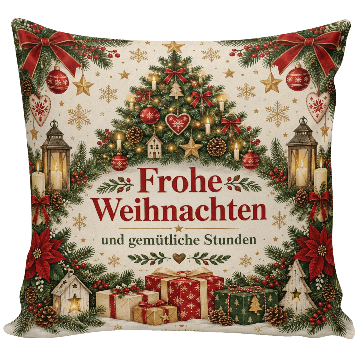 Gemütliches Kissen zu Weihnachten mit Weihnachtsbaum|p:2013813|h:6f1932da5f9b875e5356f34e66e3069b