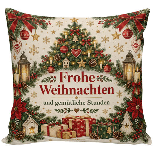 Gemütliches Kissen zu Weihnachten mit Weihnachtsbaum|p:2013813|h:6f1932da5f9b875e5356f34e66e3069b