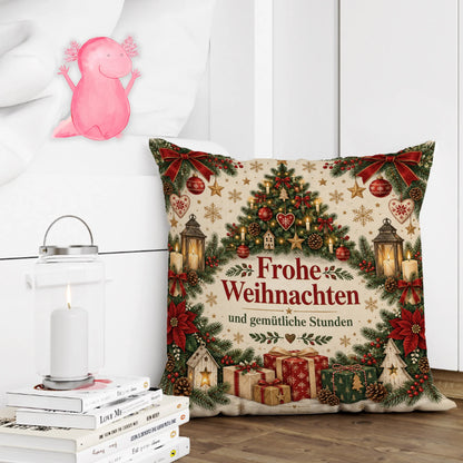 Gemütliches Kissen zu Weihnachten mit Weihnachtsbaum|p:2013813|h:48cdc8b72bed984ab1147051c0053c14