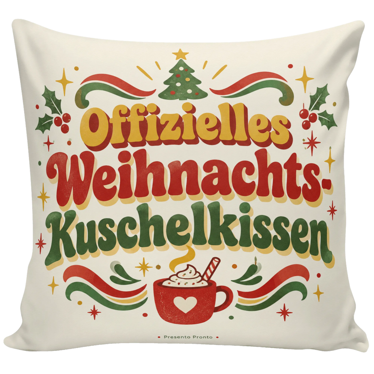 Kuscheliges Kissen zu Weihnachten mit Kakaotasse|p:2013818|h:29a6d3b7b7e3414944195bd5088bb759