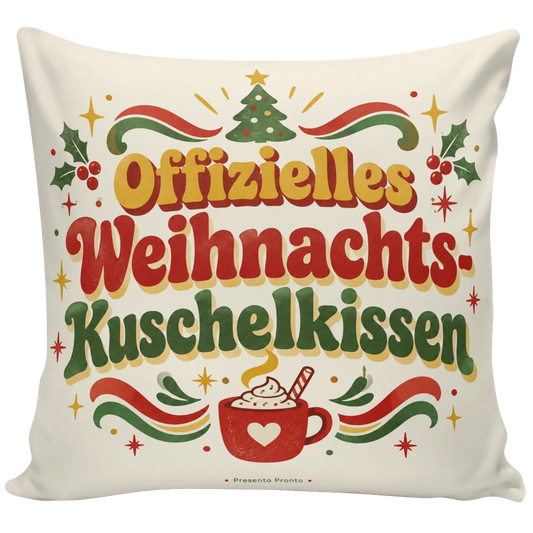 Kuscheliges Kissen zu Weihnachten mit Kakaotasse|p:2013818|h:29a6d3b7b7e3414944195bd5088bb759