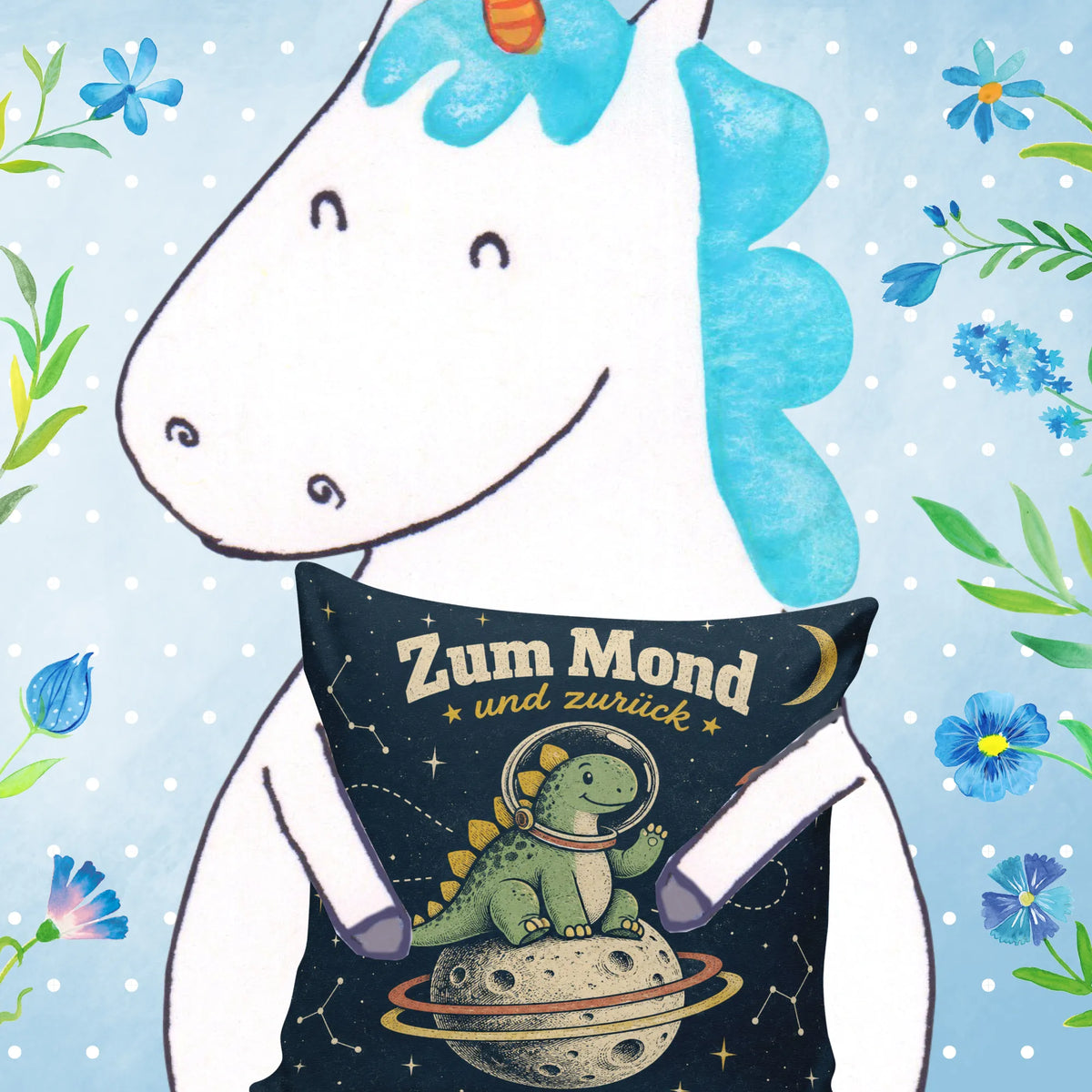 Mutiges Kissen fürs Kinderzimmer mit Astronauten-Dinosaurier|p:2013822|h:44be058c37e2fb7604d084d501845f41