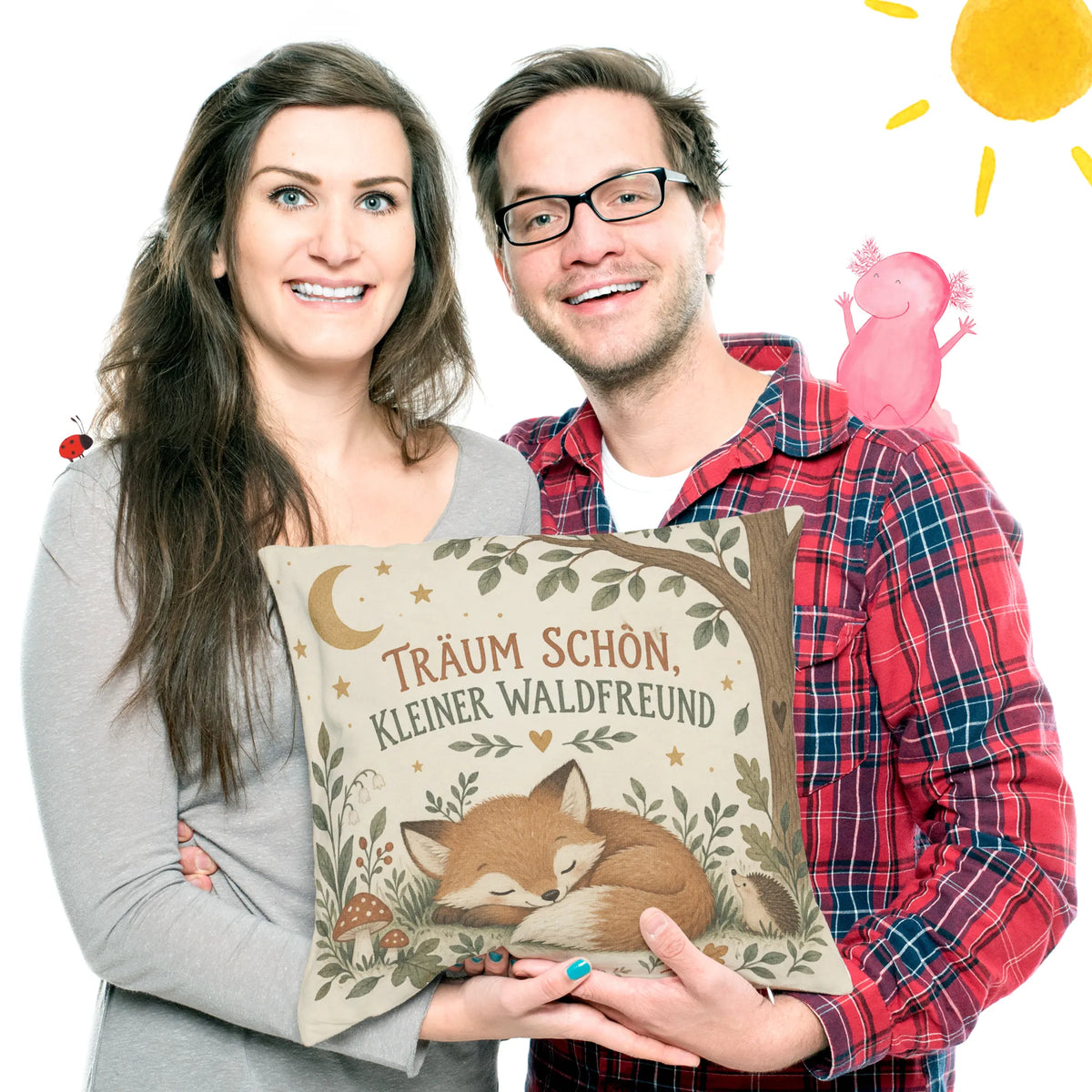 Kuscheliges Kissen fürs Kinderzimmer mit schlafendem Fuchs|p:2013823|h:ff90c325f511d7be1dc65293eb646720