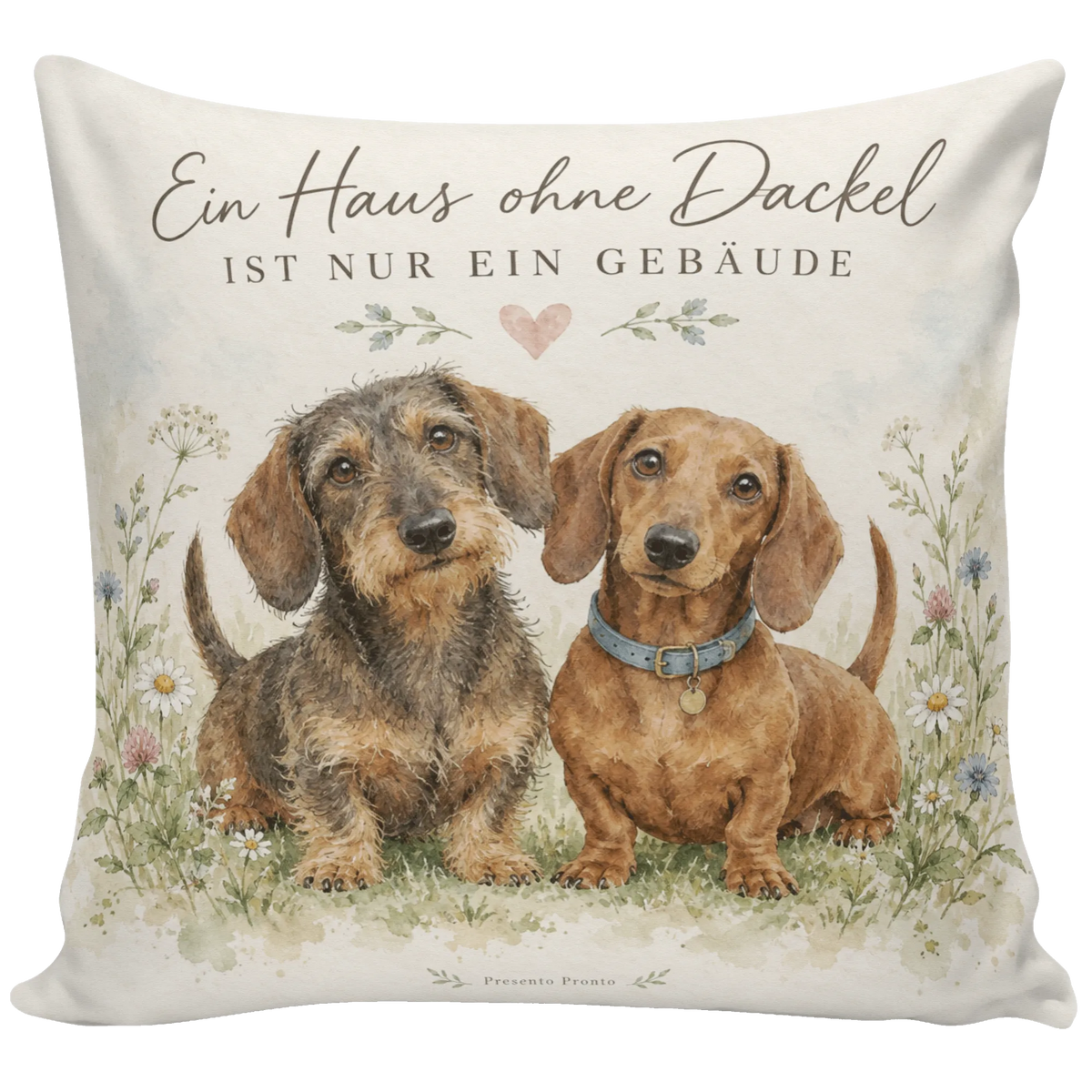 Süßes Dackelkissen für Dackelfans mit zwei Dackeln|p:2013829|h:3c216181ac66f958bb55922a784bf742
