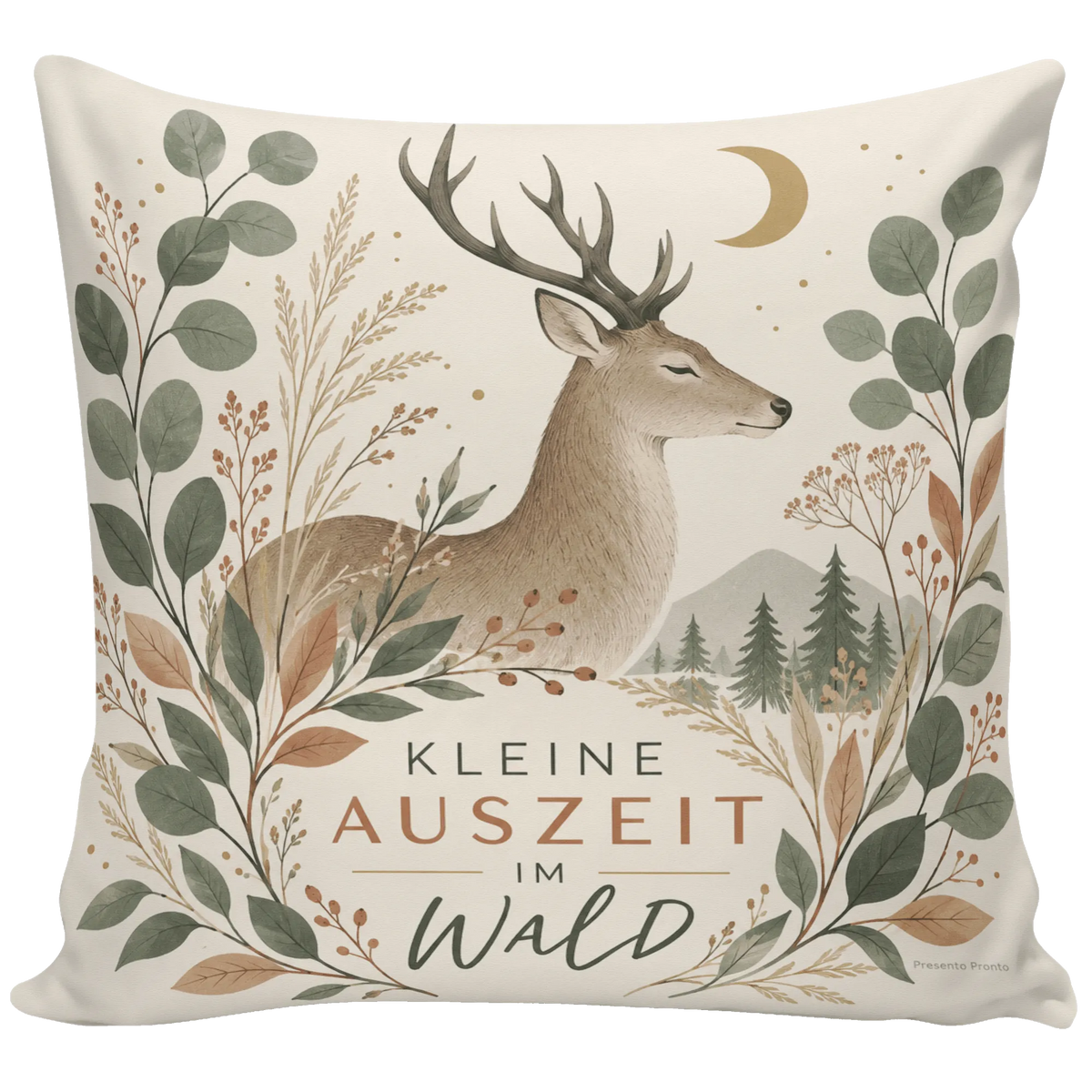 Gemütliches Kissen mit Hirsch für Waldliebhaber|p:2013833|h:bc1af1182ad16c88079c2e2dbd76ef16