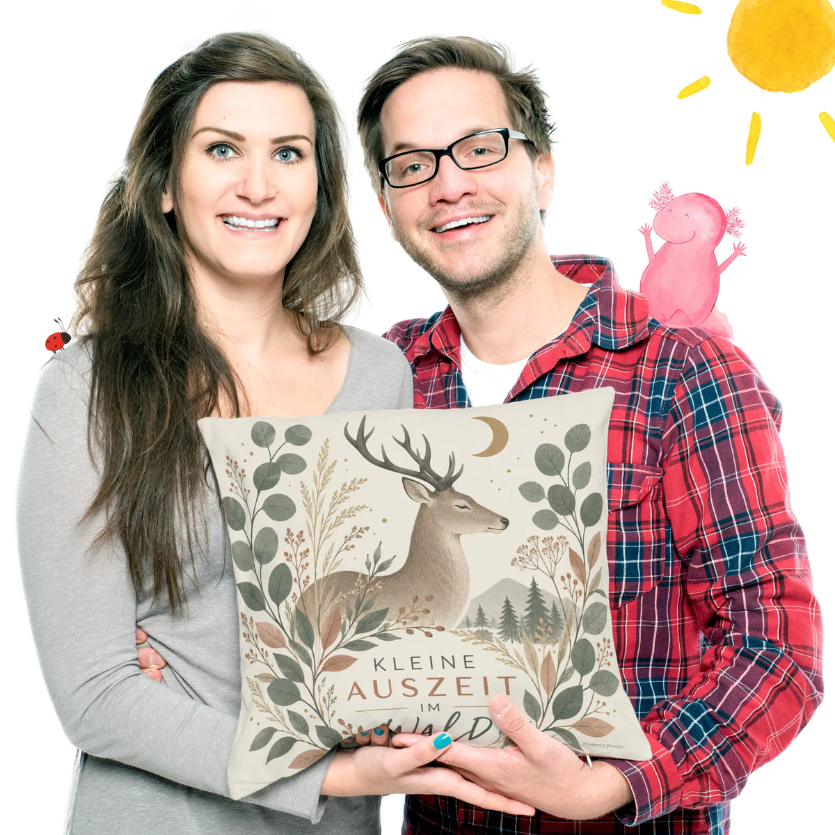 Gemütliches Kissen mit Hirsch für Waldliebhaber|p:2013833|h:a4d403dd6670bfbd511ff678e0e4c32e