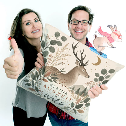 Gemütliches Kissen mit Hirsch für Waldliebhaber|p:2013833|h:1ad38c026181d2af3c8f8ab3f9521efb