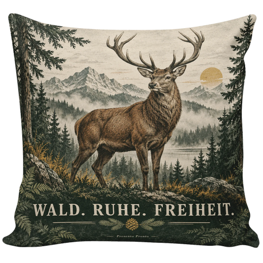 Ruhiges Kissen mit Hirsch für Naturliebhaber|p:2013834|h:82c1f31b1b02a225a95a075edc557053