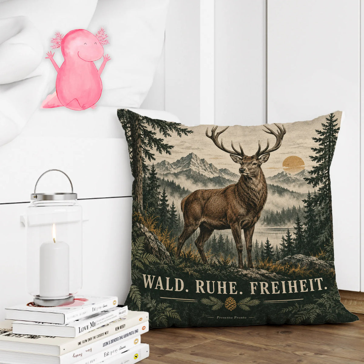 Ruhiges Kissen mit Hirsch für Naturliebhaber|p:2013834|h:46acb96c1db0a4c9ed9ff8b49feaaf0b