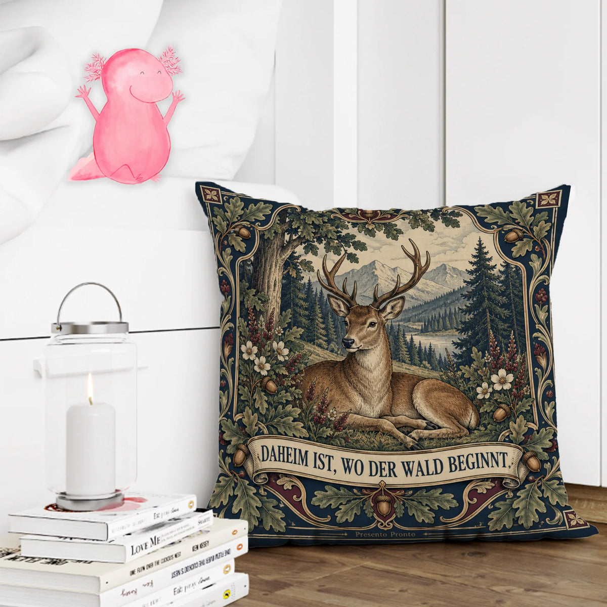 Gemütliches Kissen mit Hirsch für Waldliebhaber|p:2013835|h:3ff849d475dd0c5a138d3d1006406f02