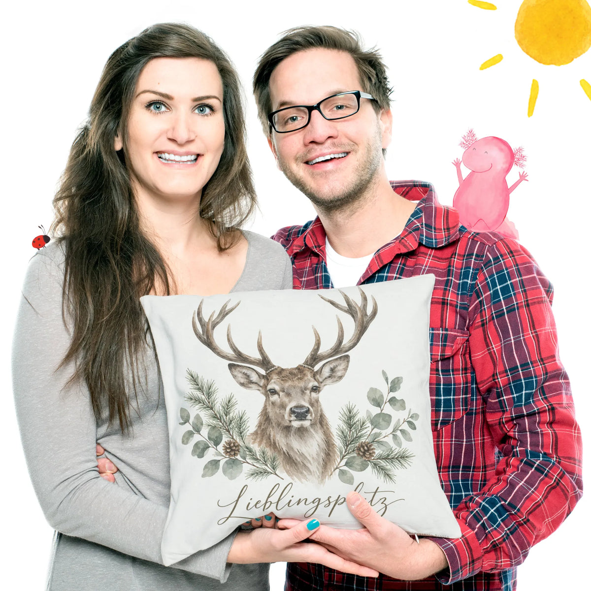 Gemütliches Kissen mit Hirsch für Naturliebhaber|p:2013836|h:e81879cb86537e2ea1b3f1a1012718c2