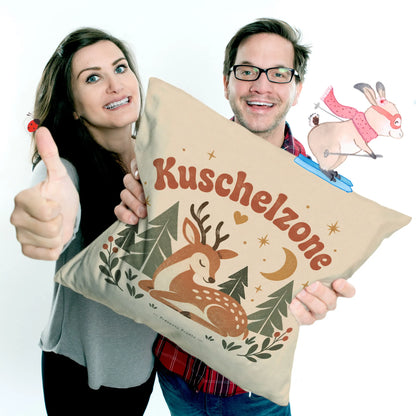 Gemütliches Kissen mit ruhendem Hirsch für Naturfreunde|p:2013838|h:241ee4b075e028b5c3d61e3e4a730b68
