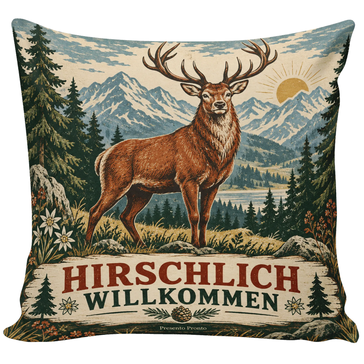 Lustiges Kissen mit Hirsch für Jäger zur Hütte|p:2013843|h:8fabb5e204ed94f7a1cf5fc29ff0bdd1