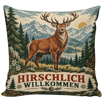 Lustiges Kissen mit Hirsch für Jäger zur Hütte|p:2013843|h:8fabb5e204ed94f7a1cf5fc29ff0bdd1