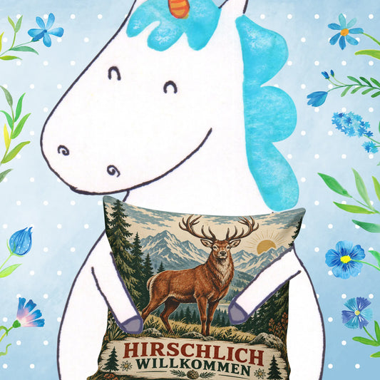 Lustiges Kissen mit Hirsch für Jäger zur Hütte|p:2013843|h:96dd2e98bd1049e7e5f6b94116a54165