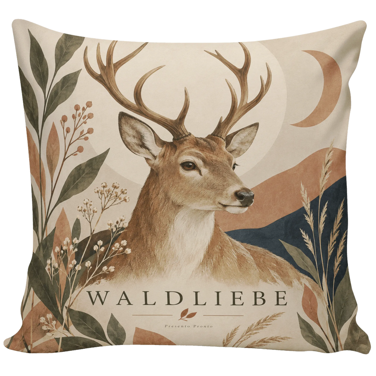 Gemütliches Kissen mit Hirsch für Waldliebhaber|p:2013844|h:e9c125756cac99df19d9c0e0e25ca879