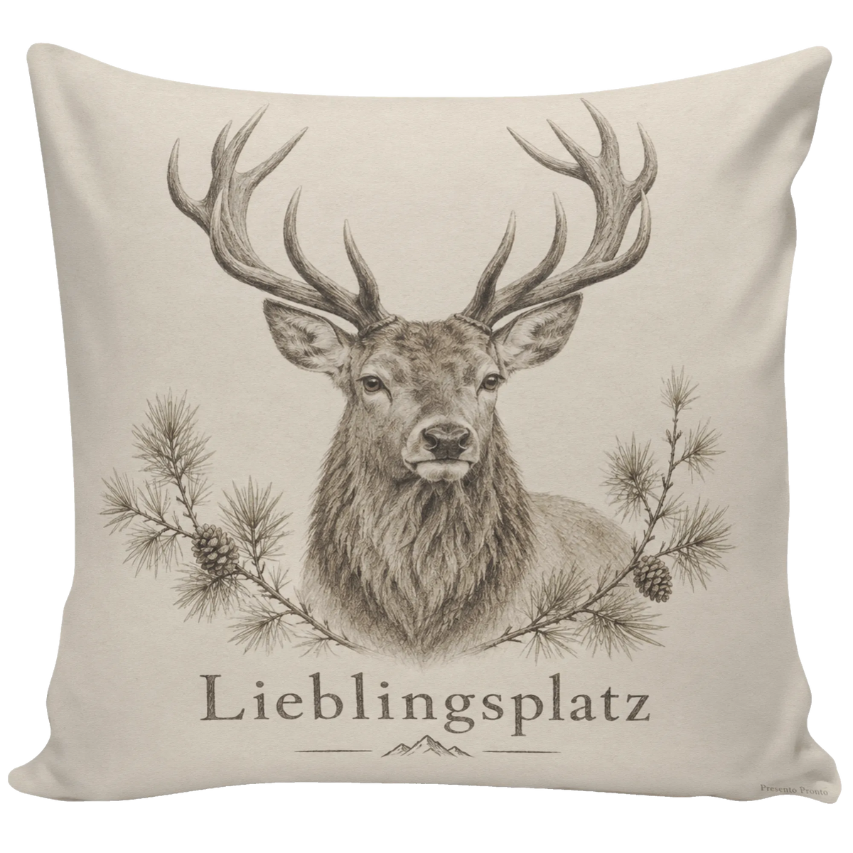 Gemütliches Kissen mit Hirsch für Naturliebhaber|p:2013845|h:6cf33f301528f588c930bcf8949faf60