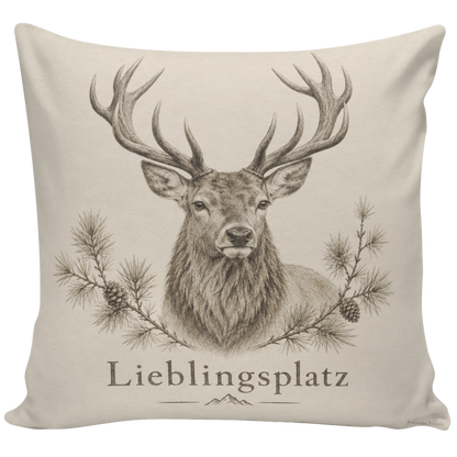 Gemütliches Kissen mit Hirsch für Naturliebhaber|p:2013845|h:6cf33f301528f588c930bcf8949faf60