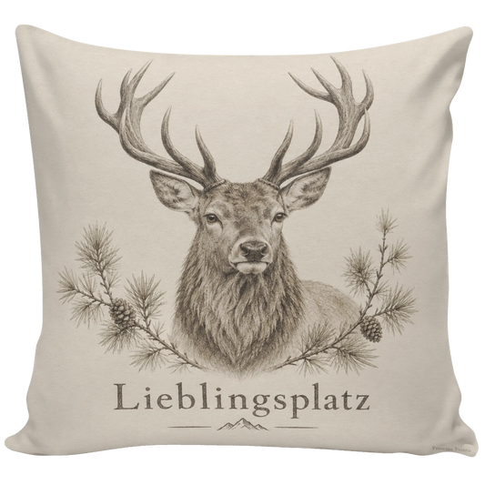 Gemütliches Kissen mit Hirsch für Naturliebhaber|p:2013845|h:6cf33f301528f588c930bcf8949faf60