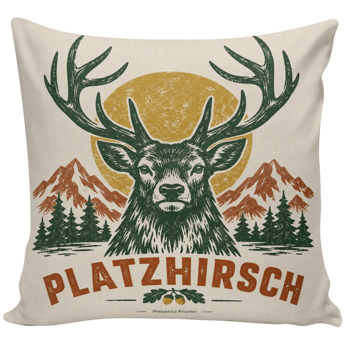 Lustiges Kissen mit Hirsch für Jäger zum Geburtstag|p:2013846|h:ef903cd6d6b61f426d780ef489549d2b